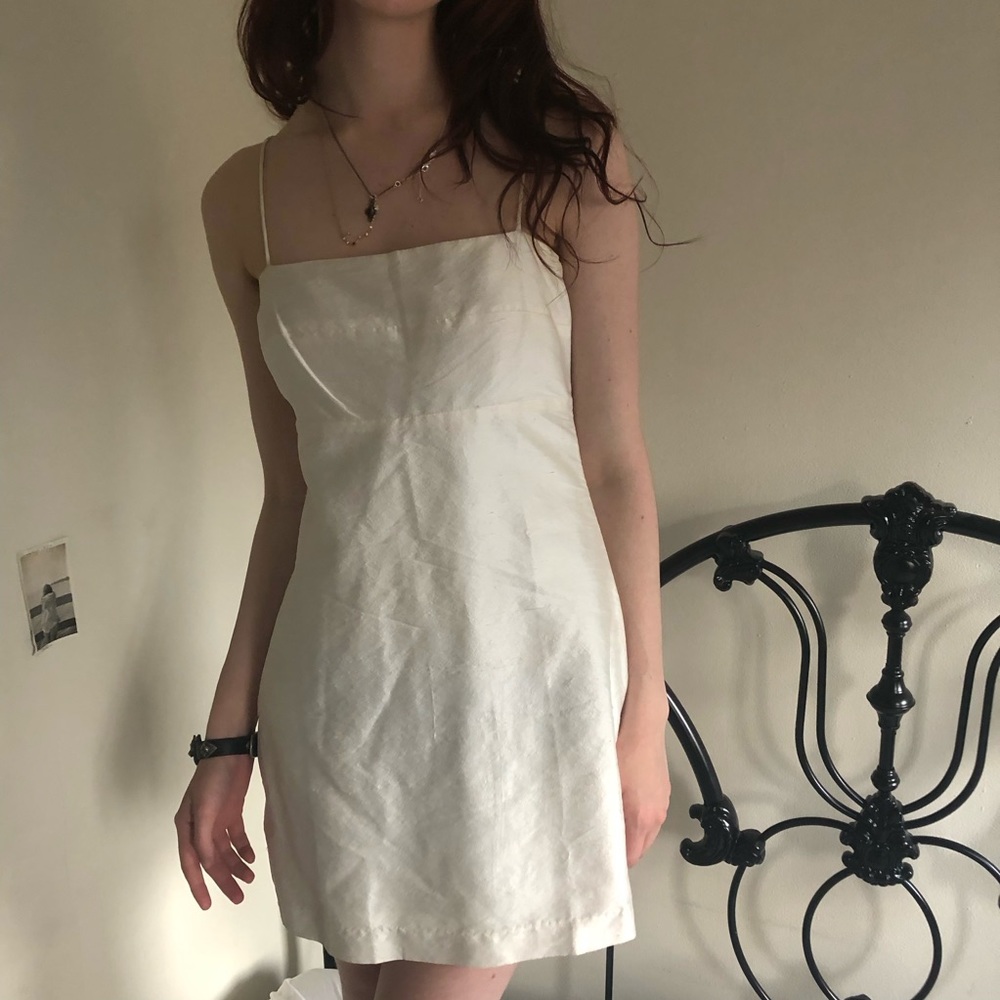 White/cream realisation par Christy mini dress